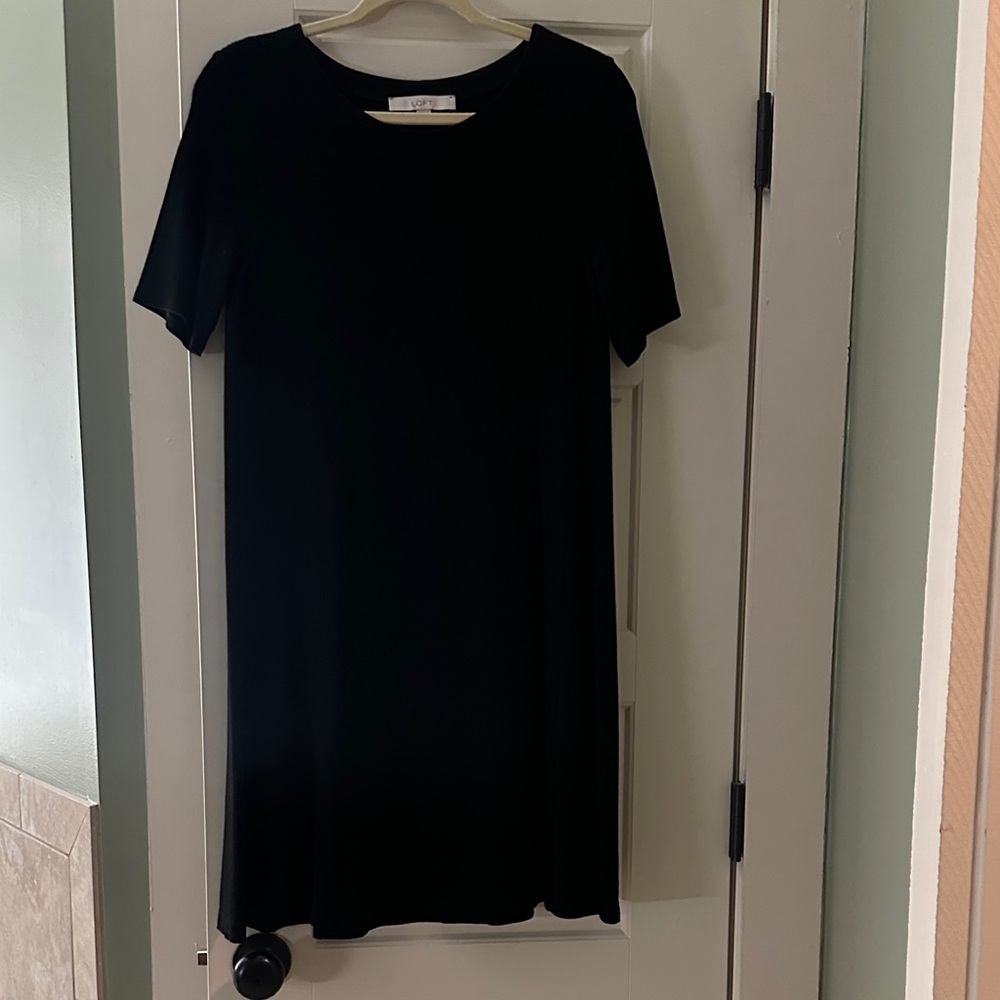 Loft Short Sleeve Swing Dress